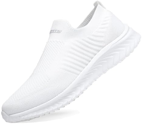 Zapatillas Deportivas Mujer Hombre Zapatillas de Running Ligero Calzado Transpirables Gimnasio Casual Sneakers Zapatos para Correr Cómodo Atlético Blanco 38EU