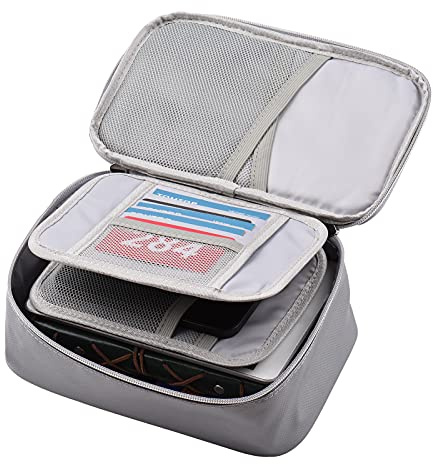 Bolsa para Documentos Ignífuga, Bolsa Impermeable e Ignífuga Bolsa para Dinero Ignífuga con Cerradura de Combinación para un Mejor Almacenamiento y Portabilidad (con cerradura 2)