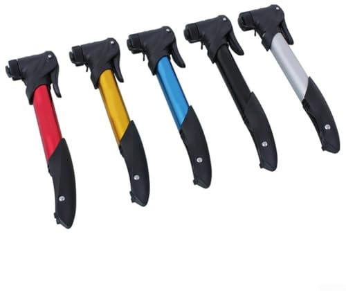 Pompe à vélo portable pour mini avec valve bidirectionnelle en alliage d'aluminium léger pour vélos, matelas pneumatiques, balles pour valve américaine pour français facile