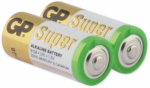 GP Batteries Super Alkaline N Alcalino 1,5 V - Pilas (Alcalino, Cilíndrico, 1,5 V, 2 pieza(s), Multicolor, Ampolla)
