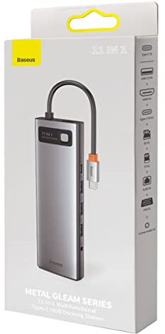 Baseus Metal Gleam 11in1 Multifunktion Type-C Hub Dock Station