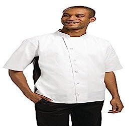 Whites Nevada Chefs Jacket White with Black Contrast - Size S