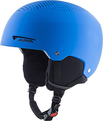 ALPINA ZUPO - sicherer, stoßabsorbierender, belüfteter & schlagfester Skihelm für Kinder - Blue matt - M (51-55 cm)