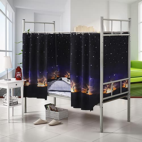 Dormitory Bunk Bed Curtains Dustproof Ventilation Blackout Cloth Mosquito Nets Shading Nets Bed Single Bed Tent Curtain Bed Canopy College Students Dorm Sleep Privacy Bed Spread Blackout Curtains