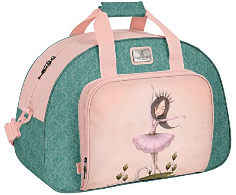 MIRABELLE-SANTORO - Bolsa de Deporte, Mochila, Ideal para Niños de Diferentes Edades, Cómoda y Versátil, Calidad y Resistencia, 48x21x33 cm, Color Gris/rosa