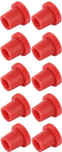 cyclingcolors 10x bouchon de graisseur rouge capuchon protection plastique