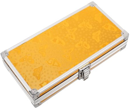 Artibetter Boîte à Outils Portable Mallette Polyvalente Légère et Résistante en Alliage D'aluminium Or pour Rangement D'instruments et Accessoires