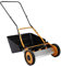 MEHOOSPVN Hand Push Lawnmower, 16 Manual Lawn-Mower With 40cm Cutting Width, 4 Cutting Height Levels, Walk-Behind Lawn Mower 2-in-1 Mowing and Collecting Grass Function For Small Gardens, Orange
