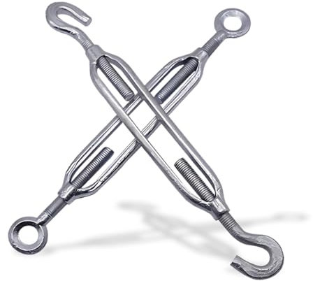 MEXRUMI 2 Pièces Tendeur De Fil, Tendeur De Fil En Acier Inoxydable, Tendeur De Fil En Acier Inoxydable, Tendeur De Câble, Tendeur De Câble En Acier Inoxydable, Tendeur De Fil Avec Crochet