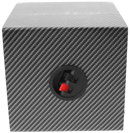 ORFOFE Cassa Subwoofer Compatta in Legno Robusto con Isolamento Acustico per Auto e Camion Box Altoparlante Sigillato per Bassi Potenziati e Montaggio
