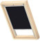 VELUX Original Dachfenster Verdunkelungsrollo, mit Grauer Führungsschiene, Schwarz, für S06