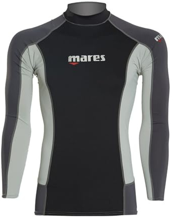 Mares Men's Trilastic Long Sleeve Rash Guard Shirt for Water Sports | UV Protection, Flatlock Stitching Style, Lightweight Durable Stretchable Fabric, X-Large
