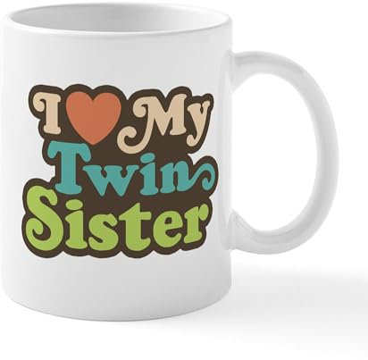 CafePress I Love My Twin Sister Mug 11 oz (325 ml) Ceramic Coffee Mug