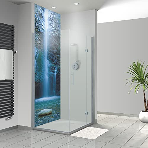 WANDFREUDE individuelle Duschrückwand Aluverbundplatte auf Maß (1 Stück - Chantara - Premium Brillant Lack) – Dusche Wandverkleidung Duschwandverkleidung Duschrückwände