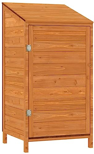 vidaXL Abri de Jardin Marron en Bois Massif 55,1 x 52,1 x 112 cm
