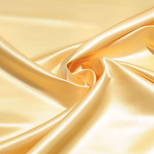 TOLKO Glanz Satin Stoff Meterware | Modestoff Dekostoff Gardinenstoff | 150cm breit | Vorhangstoff Hochzeitsstoff Kostümstoff Satinstoffe zum Nähen Dekorieren Basteln Patchwork Nähstoffe Stoffe