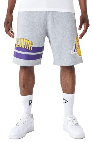 New Era Pantalones cortos de rizo francés de la NBA Los Angeles Lakers – XL