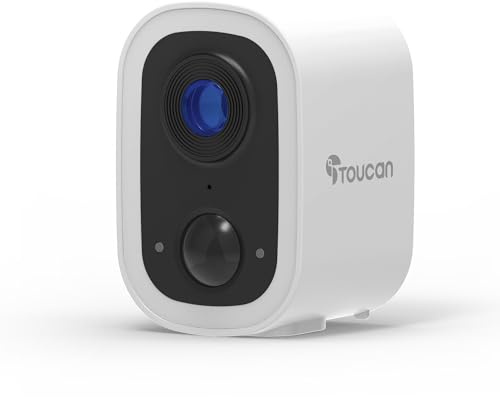 TOUCAN S4 Caméra de sécurité extérieure sans fil avec vidéo HD 2K Quad et audio bidirectionnel – Caméra de maison intelligente avec détection de mouvement, stockage dans le cloud et application mobile