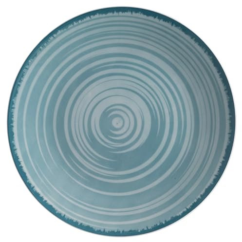 Villa d'Este Home Tivoli 1996 Juego de 6 platos llanos de porcelana Ø27 cm, cabaña Acqua