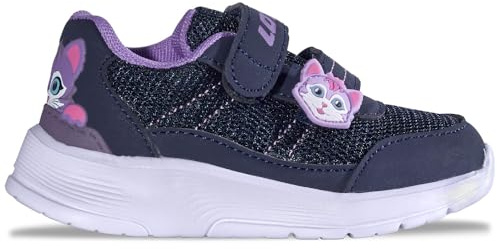 Lotto Djuri M Unisex Kids, Scarpe da Ginnastica Bambini, Navy Lilac, 24 EU