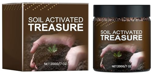 Attivatore del Suolo per Piante, Fertilizzante per Radicamento da Giardino, 200g Attivatore Biologico per Prati, Aiuole Rialzate, Serra, Interni
