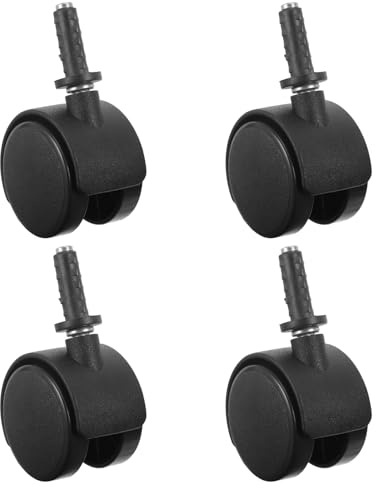 MAGICLULU Ruedas Giratorias Aplicables para Aspiradora de Nylon y Plástico, Mini Ruedas de Repuesto 32x10 Mm (4 Unidades) para Electrodomésticos de Cocina, Muebles y Aparatos Domésticos