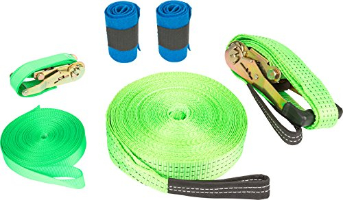 Small Foot Company 10476 Kindergarten Slackline Set inklusiv Baumschutz und Sicherheitsleine, bis 80 kg