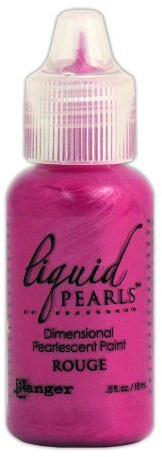 Ranger LPL-28222 Liquid Pearls Glue Paint, Rouge, 0.5 oz
