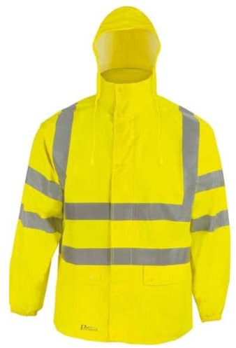 Prevent Warnschutz-Regenjacke RJG, leuchtgelb, Gr. 2XL