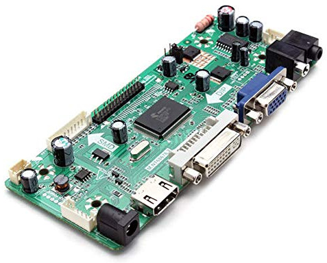 Taidacent universellt LVDS-kontrollkort 10–65 tum LCD-skärm HDMI DVI VGA till LVDS drivrutinskort gör-det-själv notebook displaykit (enkel enhetskort)