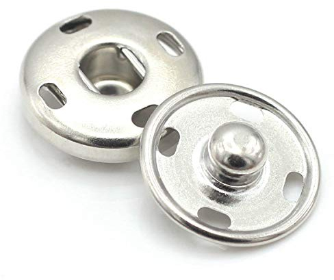 Flying Horse66 Metal Snap Buttons Nickel Brass Sew On Snap Fasteners, 10mm