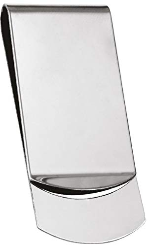 SILBERKANNE Geldklammer Money Clip 6x2,5 cm Premium Silber Plated edel versilbert in Top Verarbeitung