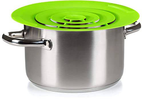 Oramics Überkochschutz aus Silikon für Töpfe Ø 15-25 cm - Verhindert Überkochen und Spritzen - Schützt Ihren Herd - Hitzebeständig bis 240°C (1 Stück)