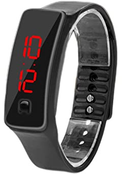 ZJchao Reloj Deportivo Digital para Hombre, Reloj LED, Correa de Silicona Deportiva, Relojes Militares Electrónicos Impermeables para Hombres, Reloj de Pulsera con Pantalla Electrónica