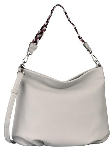 Gabor bags Linnie Damen Hobo Bag Schultertasche Groß Grau