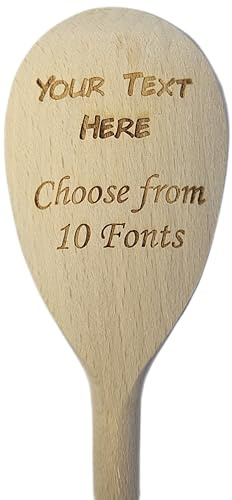Wooden Spoon 300mm (12) with Custom Laser Engraving by TrophyMaster
