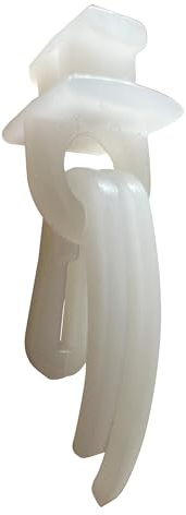 rewagi 100 Drehgleiter PIR & 100 Gardinenhaken doppelt - weiß, schwarz (weiß) - 5,8 – 6,3 mm