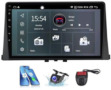 Genérico Radio Multimedia para Coche Android 13 para Ci-troen Berlingo 2018-2020, Compatible con Radio FM RDS, Pantalla táctil QLED de 9 Pulgadas, navegación GPS, DSP Integrado, Bluetooth, CarPlay 4G