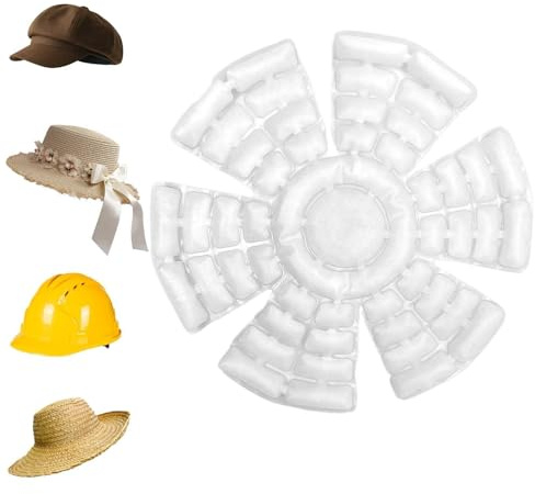 usefulbeauty Cappello Impacco Di Ghiaccio | Cuscinetto Refrigerante Riutilizzabile Da Cappello Da Sole - Inserto Rinfrescante Da Casco,Per Donne Uomini Ciclisti Motociclisti Autisti
