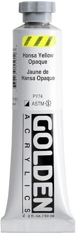 Golden Acrylique : 60ml épais Jaune de Hansa OPAQUE