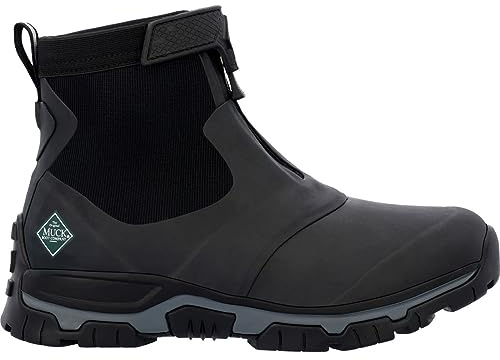 Muck Boots Apex Mid Zip Wellingtons Black/Dark Shadow