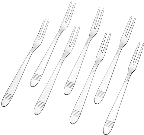 Zerdyne 12-teilige Fruchtgabel aus Edelstahl, Edelstahl Obst Gabel, Kleine Gabel aus Edelstahl