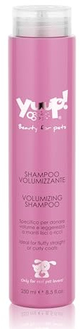 YUUP! - Shampoo per Cani e Gatti Volumizzante, 250 ml, specifico per le razze a pelo riccio o liscio che necessitano di volume e leggerezza
