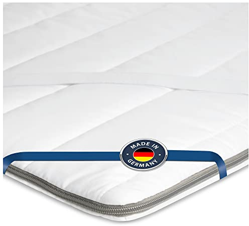 BMM Topper 90x200 cm Klassik Basic Härtegrad H2 weich/Kaltschaum-Topper/Öko-Tex Zertifiziert/ergonomische Matratzenauflage/Höhe 4 cm/Topper produziert in Deutschland