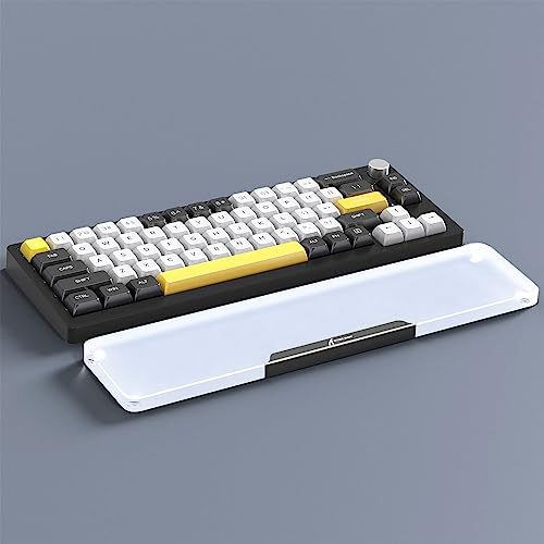 ATTACK SHARK Reposamuñecas Acrílico CNC 87 Teclas TKL Gaming Ergonómico | Reposamanos de Aleación de Aluminio CNC, Diseño Ergonómico, Base Estable para Juegos y Trabajo, Negro