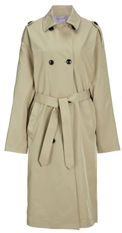 Jack & Jones Trench Jxsophi OTW Noos pour Femme, Marron, XL