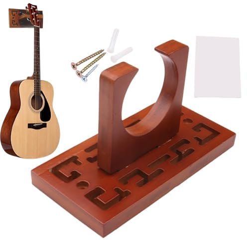 ZCXCsfp Ukulele väggfäste – stark gitarrstativ ställ bashållare | instrument displayhållare, stark gitarrstativställ, bashållare trä gitarrhängare för gitarrspelare Ukele Banjo