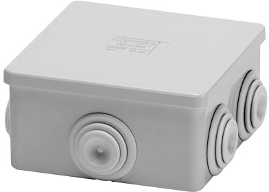 6 Caja de derivación estanca IP44 80x80x40 mm con tapa a presión Gris (6)