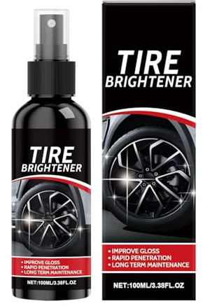 Spray brillante para neumáticos, revestimiento de llantas de 100 ml, para protección y ennegrecimiento con brillo duradero y aspecto nuevo para motocicleta
