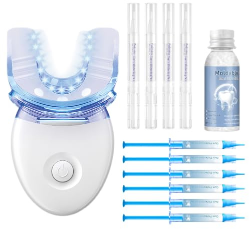 Kit Blanqueamiento Dental, Blanqueador de Dientes, Que Incluye un 4 Lápiz Blanqueador Dental Y un 6 Gel Blanqueador Dentals, Eliminar Rápidamente Las Manchas y Lucir Una Sonrisa Encantadora